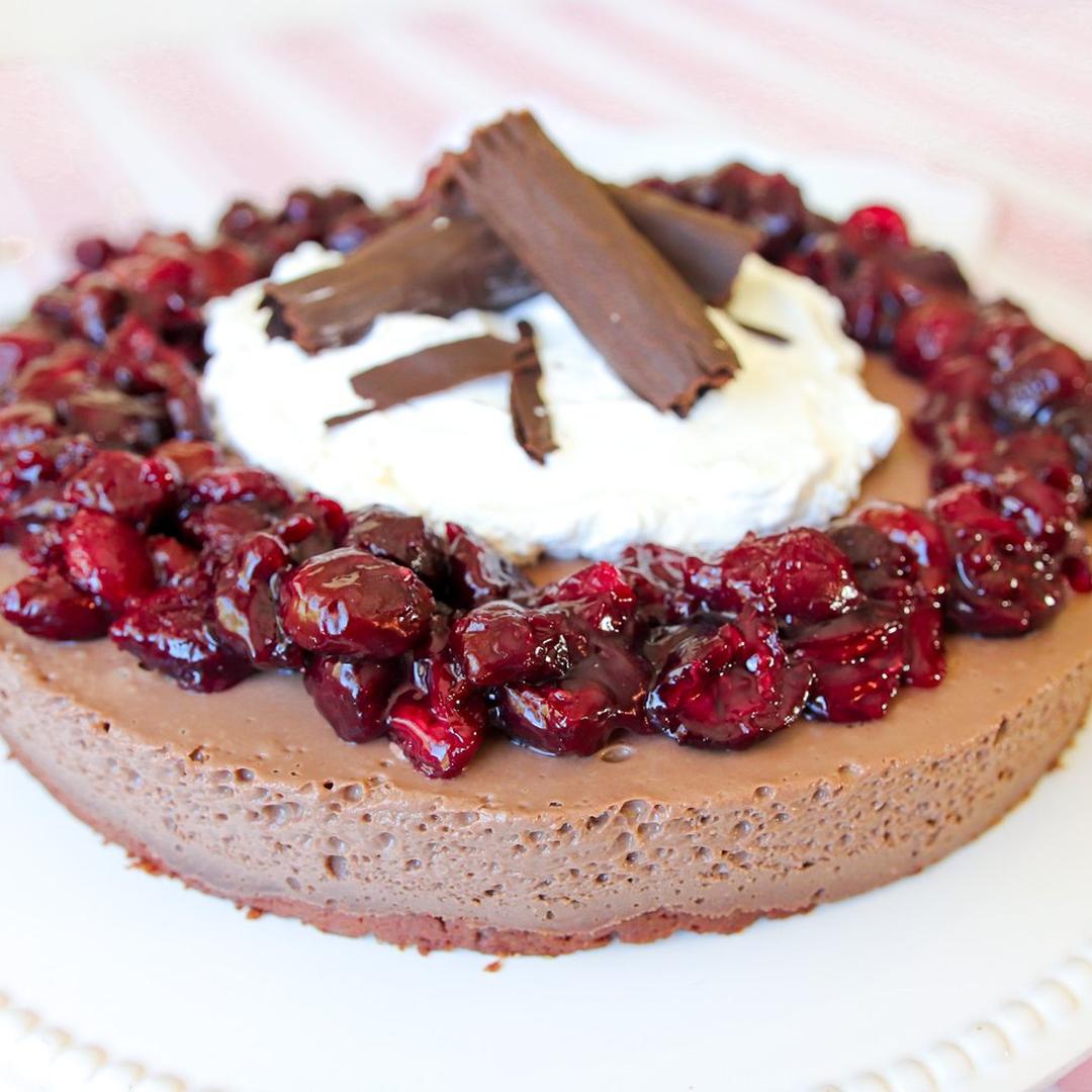 Vegan Black Forest Cheesecake