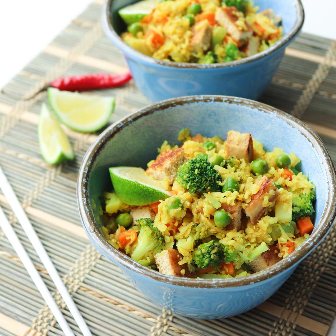 Oriental Style Cauliflower "Rice"